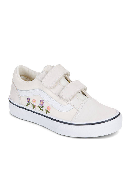 Vans Old Skool V Παιδικά Sneakers Λευκά