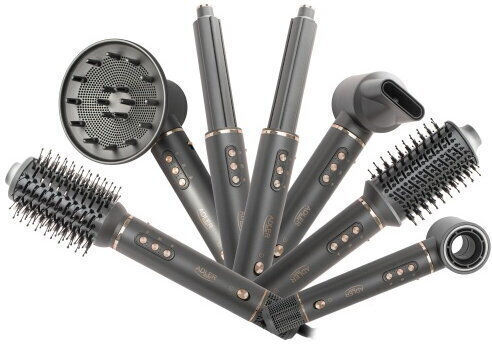 Adler Styler Electric Hair Brush with Air for Hair Straightening and Curls 1400W