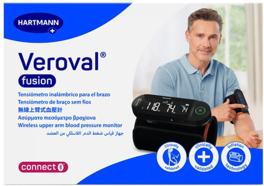 Hartmann Veroval Fusion Wireless Digital Arm Blood Pressure Monitor Bluetooth Connection