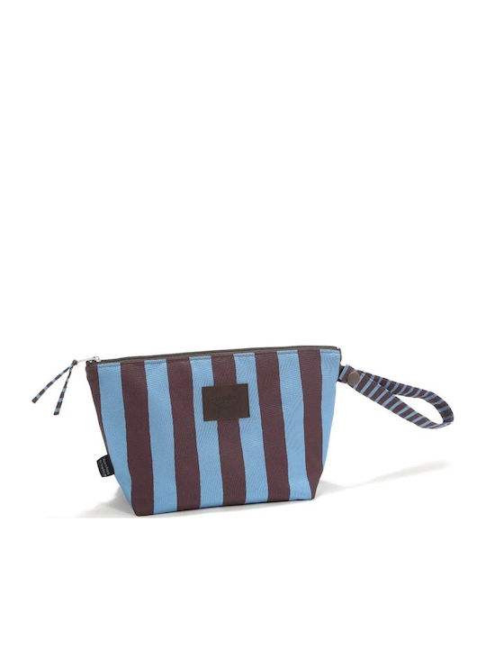 Travel Bag Stripes Blue Καφέ