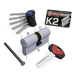 Securemme Securemme Sicherheitszylinder 80mm (30-50)