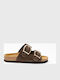 Women's Flat Sandals Brown