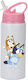Sticlă Pentru Copii Bluey 600ml Alb Roz Capac
