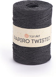 Yarnart Papiro Twisted 1309 Μαύρο Νήμα Πλεξίματ...