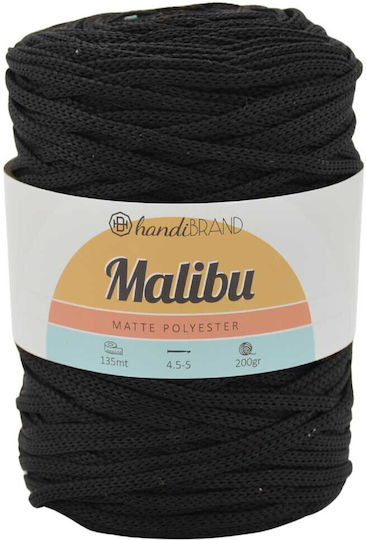 Malibu Cord Yarn 200g Polyester Black