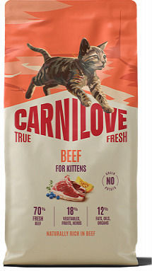 Carnilove Dry Food for Kittens with Beef 0.4kg