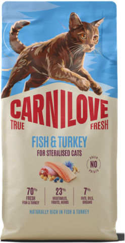 Carnilove Dry Food For Neutered Cats With Turkey / Fish 0.4kg
