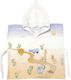 Stewehome Kinder Strandponcho 100% Baumwolle Tiermuster