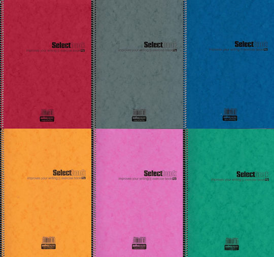 Salko Paper Spiral Ruled A4 Notebook 4 Subjects Select Book Red
