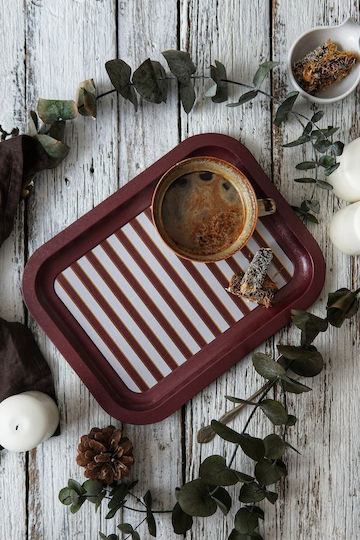 SteweHome Metallic Serving Tray 23x28cm