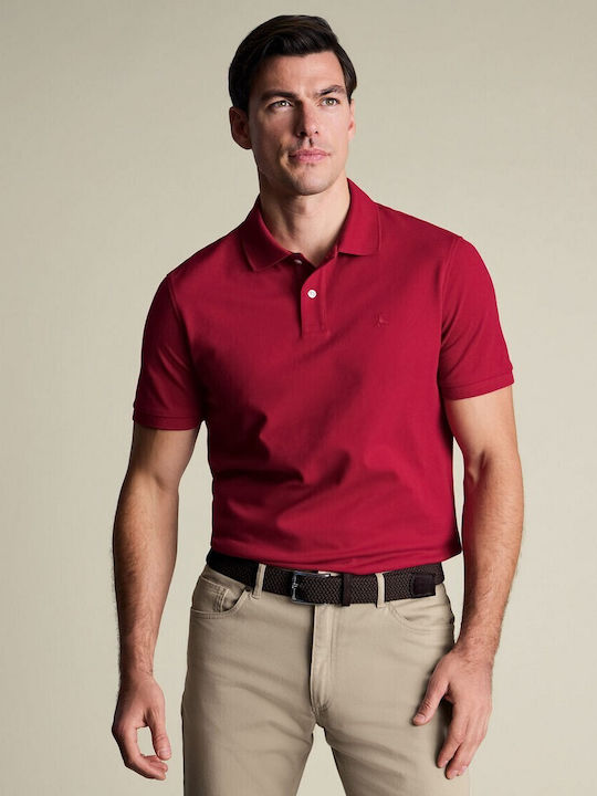Charles Tyrwhitt Polo Herrenblusen Rot