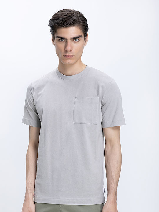 Basefield Herrenblusen Kurzarm T-Shirt Grau