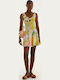 Summer Mini Evening Dress Multicolor