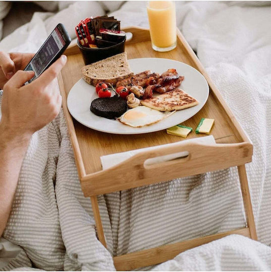 SteweHome Bamboo Bed Tray 19x31cm