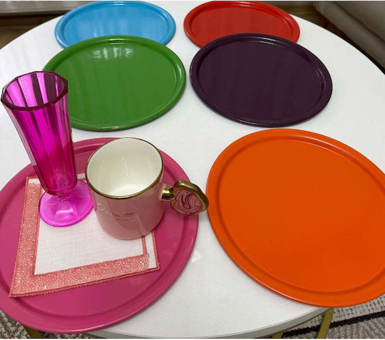 SteweHome Метален Сервиращ Диск 22x22см 4 Бройки