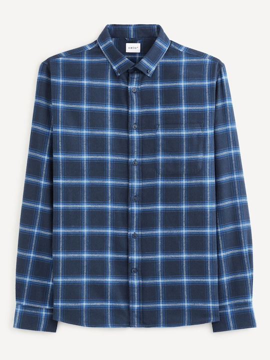 Long Sleeve Flannel Checked Shirt Checked