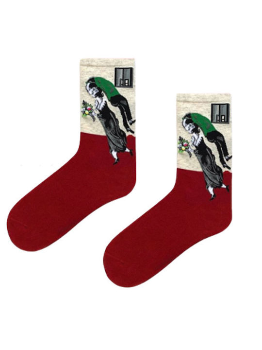 Prestige Women's Burgundy Socks