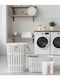 SteweHome Set Laundry Baskets Fabric 65lt with Lid White