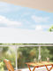 vidaXL Sideway White Terrace Tent 0.8x3m