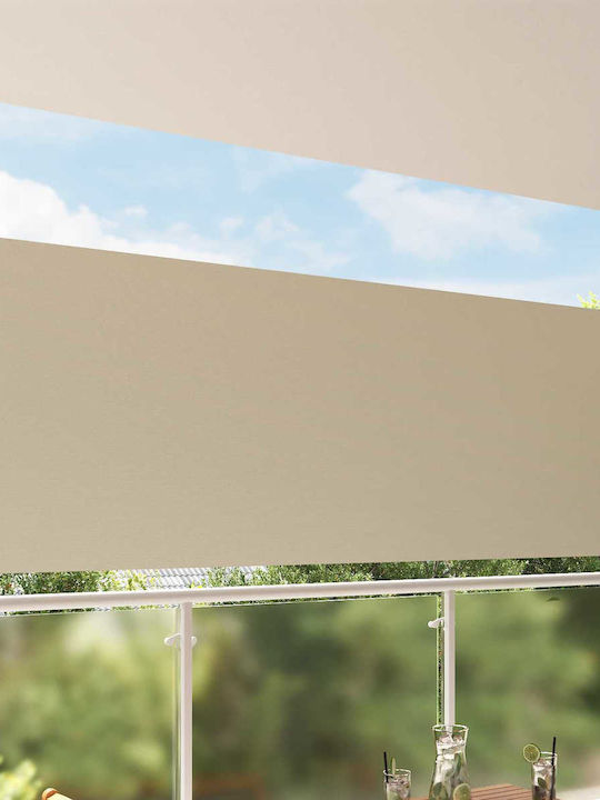 vidaXL Sideway Terrace Tent Beige 1.4x3m