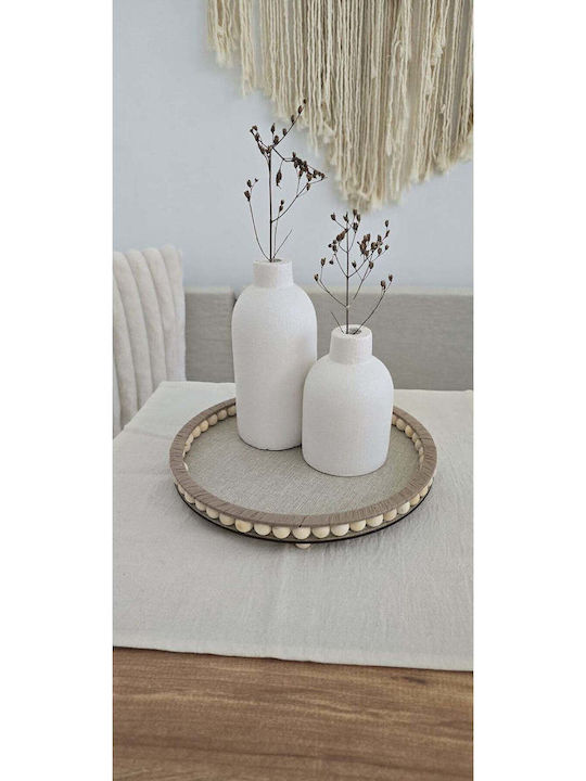 SteweHome Διακοσμητικός Δίσκος Ξύλινος 25x20cm