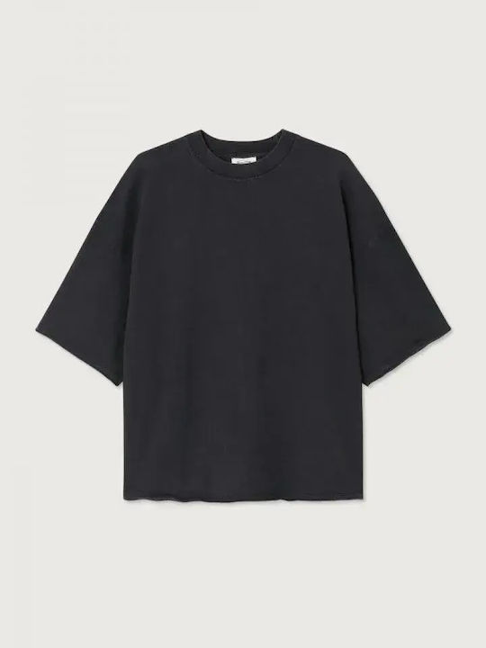 American Vintage Afoma Bedrucktes T-shirt Schwarz