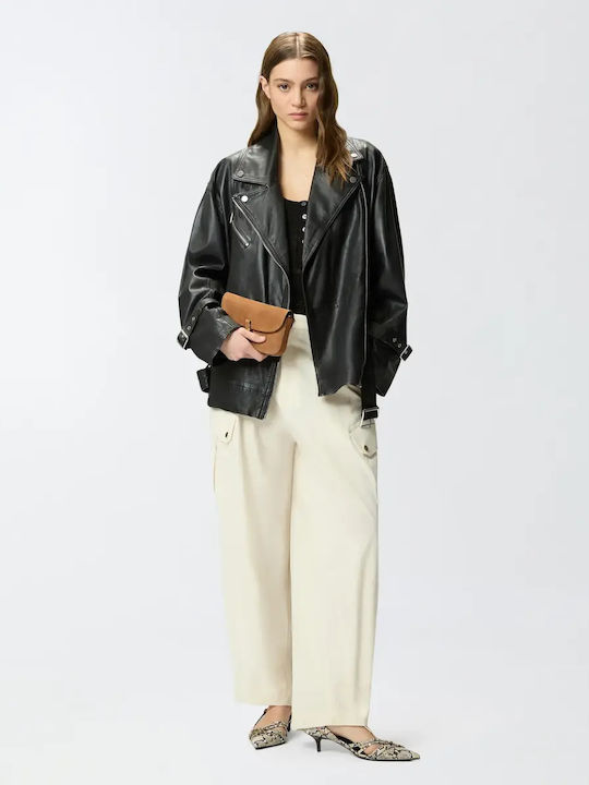 Pinko Pantalone Women's Fabric Trousers Beige