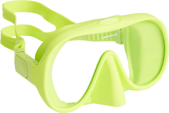 Seabeez Silicone Diving Mask with Snorkel Green