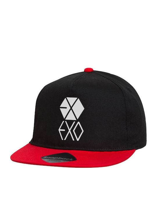 Exo Band Korea Kappe Flat Snapback Schwarz Rot ...