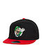 Super Mario Luigi Win Cap Flat Snapback Black Red 100% Cotton Unisex One Size