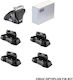 Leg Ends Car Roof Bars Cruz Optiplus Fix 936-074 Porsche Panamera 2017-2024 Set 4 Pieces