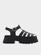 Women's Flat Sandals Gladiator Flatforms Black