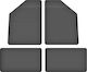 Car Rubber Mats Set 4 Pcs Universal Chrysler Voyager V Fl 7 Seats 2011-2016