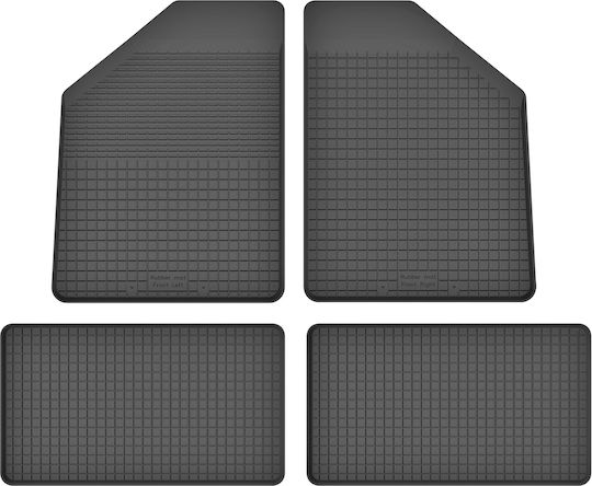 Car Rubber Mats Set 4 Pcs Universal Chrysler Voyager V Fl 7 Seats 2011-2016