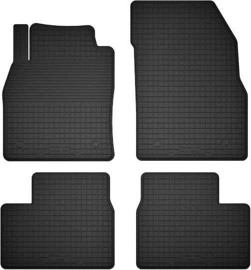 Car Rubber Mats Set 4 Pcs Universal Opel Meriva B Minivan 2010-2017