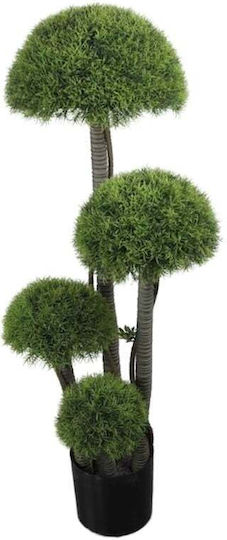 Artificial Decorative Bonsai Plant Green Tassels 115cm Pot – Modern Decoration Without Maintenance Living Room Office Event Professional Spaces