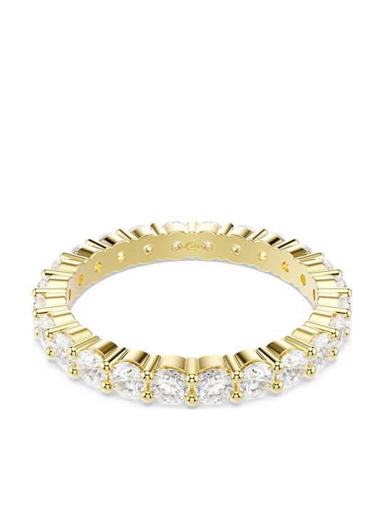 Swarovski Women's Gold Plated Ring with Stones