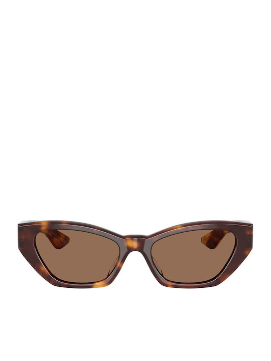 Unisex Sonnenbrillen mit Braun Horn umrandetem Rahmen und Braunen Gläsern