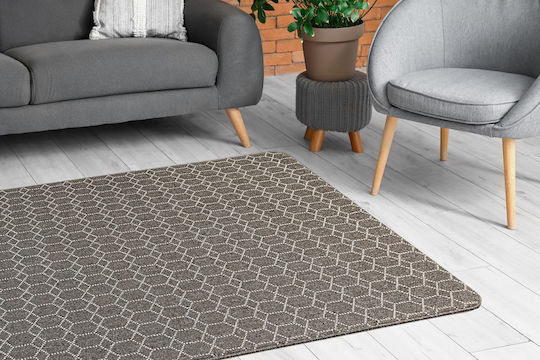 Nikotex Carpets Αντιολισθητικό Χαλί Σαλονιού Belmont Μολυβί-ζαχαρί 133x190
