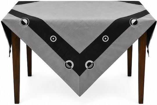 Grey-Black Tablecloth 150x150cm
