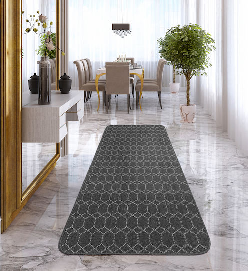 Nikotex Carpets Неслизаща Постелка Коридор Кухня Belmont Моливено-Захарно 80x200
