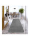 Nikotex Carpets Αντιολισθητικό Πατάκι Διάδρομος Κουζίνας Belmont Γκρι-άσπρο 80x200