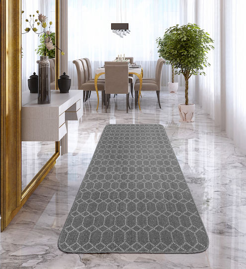 Nikotex Carpets Неслизащо Пътека Кухня Belmont Сиво-бяло 80x200
