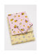 Comfort Single Cotton Sheets Set Pink 270x165cm 3 Pieces