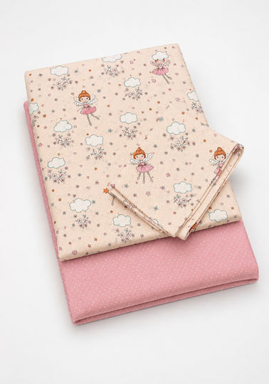 Comfort Single Cotton Sheet Set Salmon 270x165cm 2 Pieces