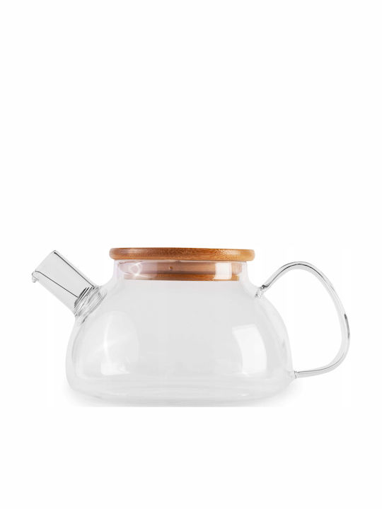 Green Touch Teapot with Filter Glass Transparent 750ml