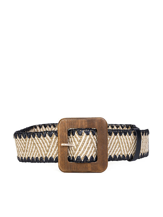Elastische Damen Gürtel Beige