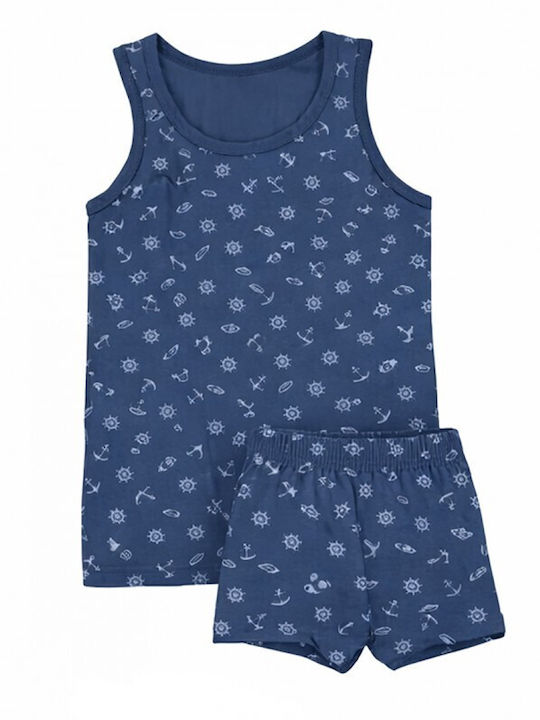 Happy Touch Kinderunterwäsche Set für Kinder Dunkelblau