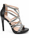 Damen Sandalen mit Strass Schwarz