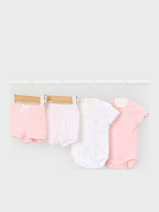 Mayoral Summer Set 4 Pieces Baby Pink